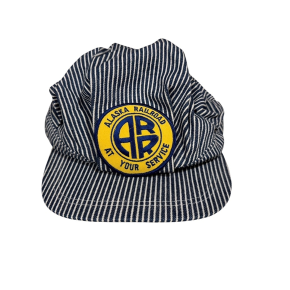 Universal Other - The Alaska Railroad Conductors Train Hat Stripped Patch USA Hat One Size…​